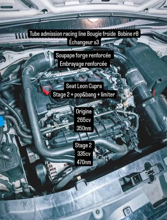 Seat Leon Cupra 2.0 TSI — Stage 2 · Pop & Bang · hardware